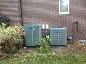Outdoor AC Units installed by Bill's Heating and Air Conditioning. Lincoln, NE