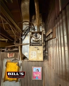 Old equipment before new installation.